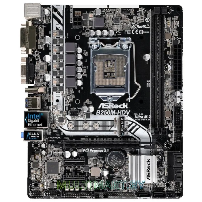 Материнская плата ASRock B250M-HDV